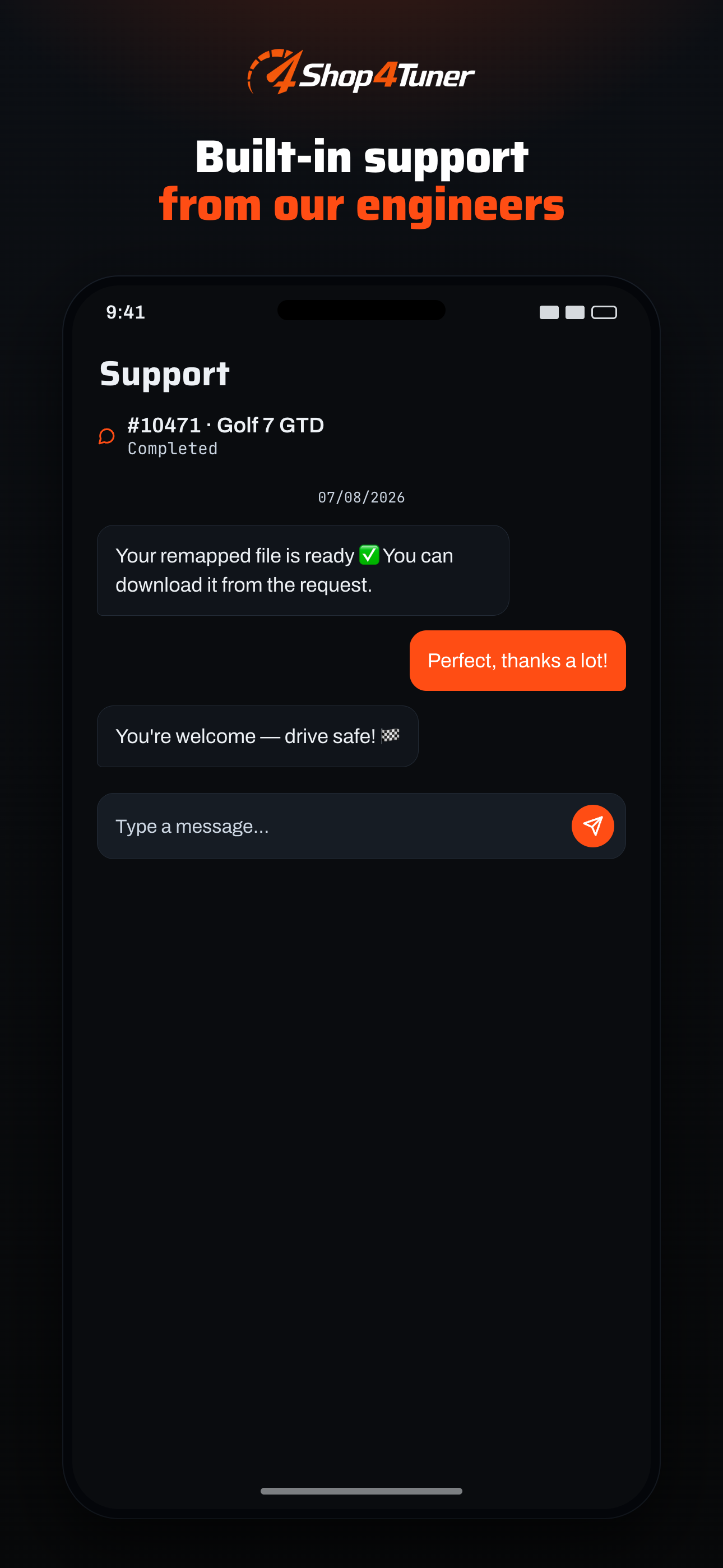 Support tickets